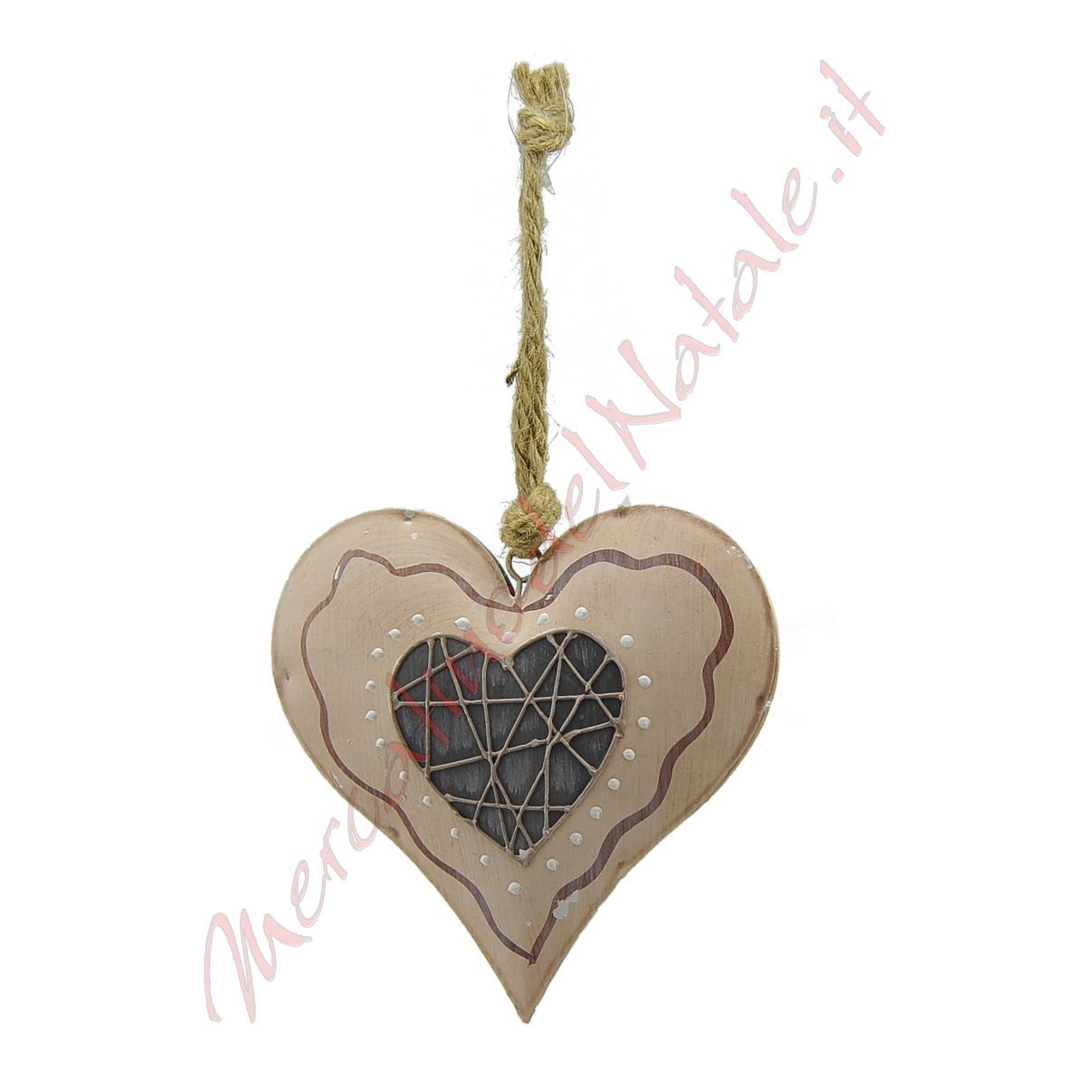 Decorazione Natalizia Cuore Latta da Appendere cm.13 |M2 Store
