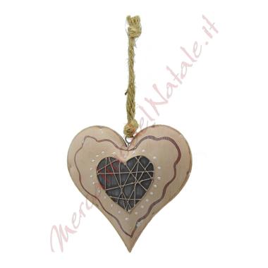 Decorazione Natalizia Cuore Latta da Appendere cm.13 |M2 Store