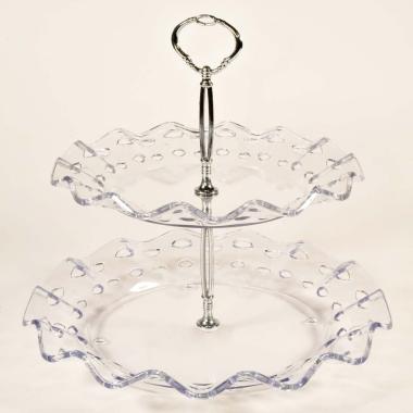 Alzata Acrilico Trasparente cm.27x27x27 | Gicos