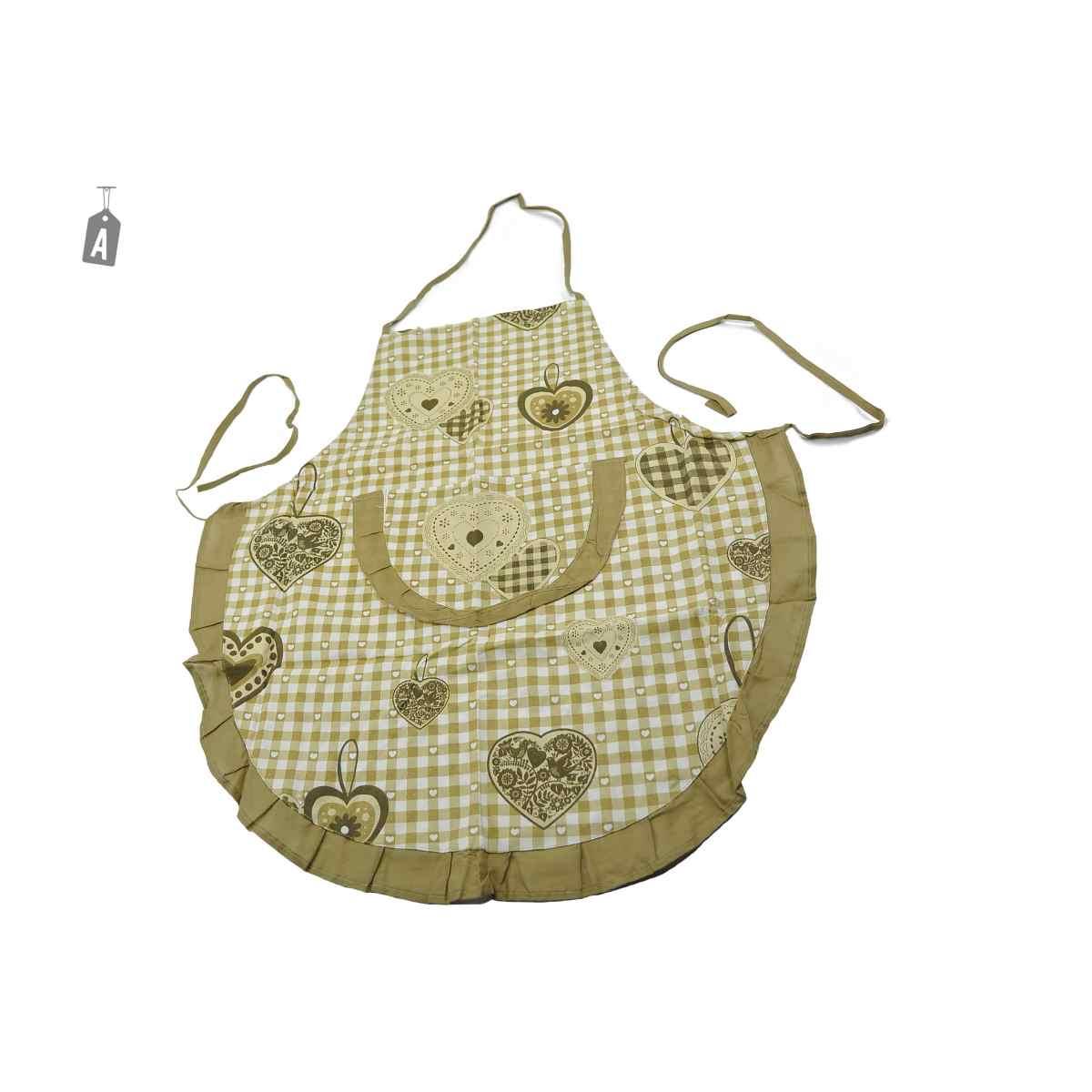 Grembiule Quadri e Cuori cm.70x75 Assortito | M2 Store