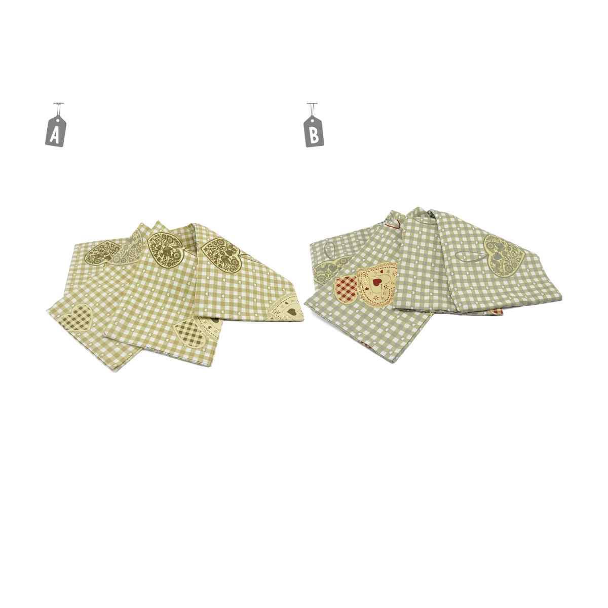 Tovaglia cm.145x240 Decoro Quadri Cuore | M2 Store