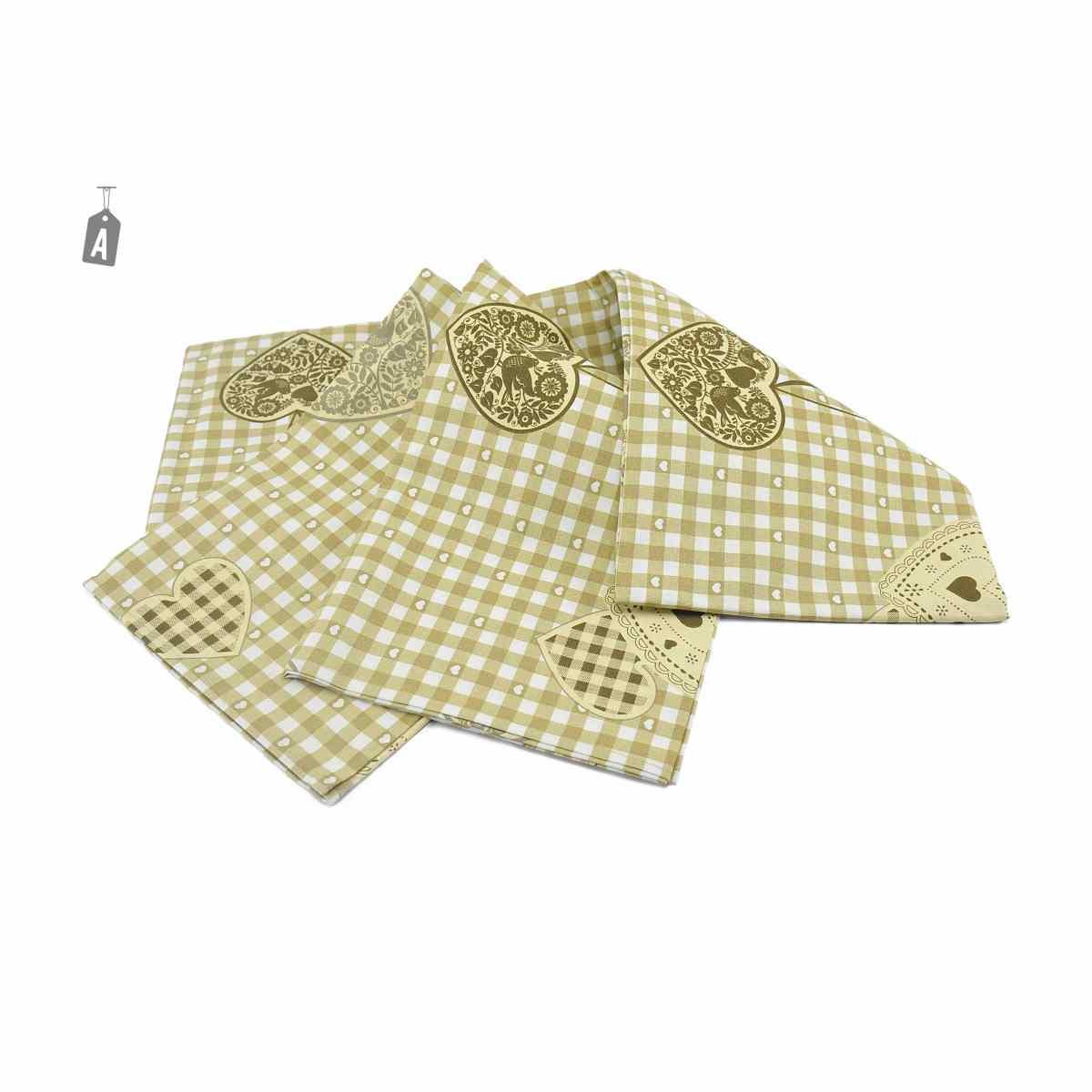 Tovaglia cm.145x240 Decoro Quadri Cuore | M2 Store