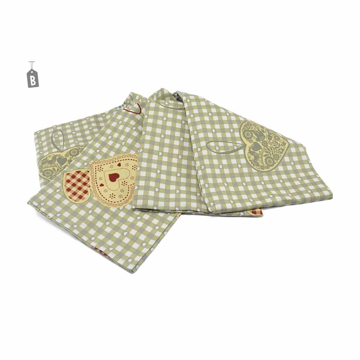 Tovaglia cm.145x240 Decoro Quadri Cuore | M2 Store