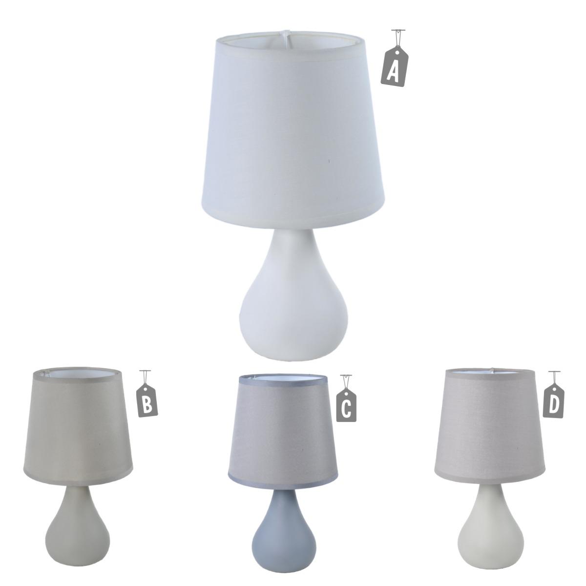 Lampada Tavolo Ceramica 4 Colori Assortito cm.h29 | Gicos