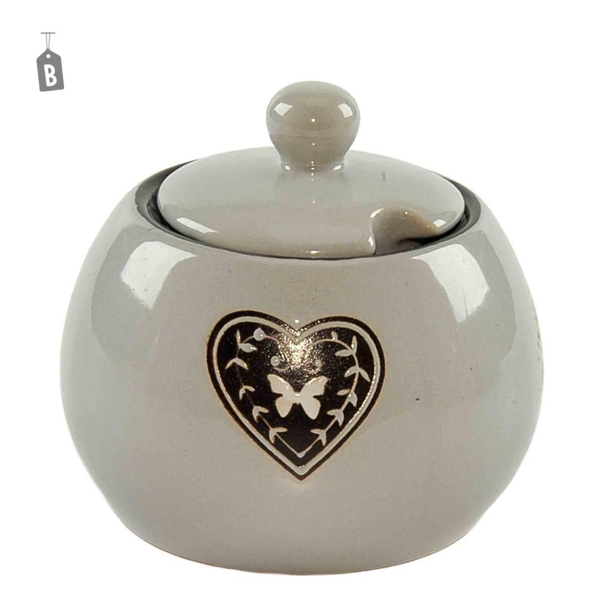 Zuccheriera Porcellana Cuore Disponibile 4 Colori | Gicos