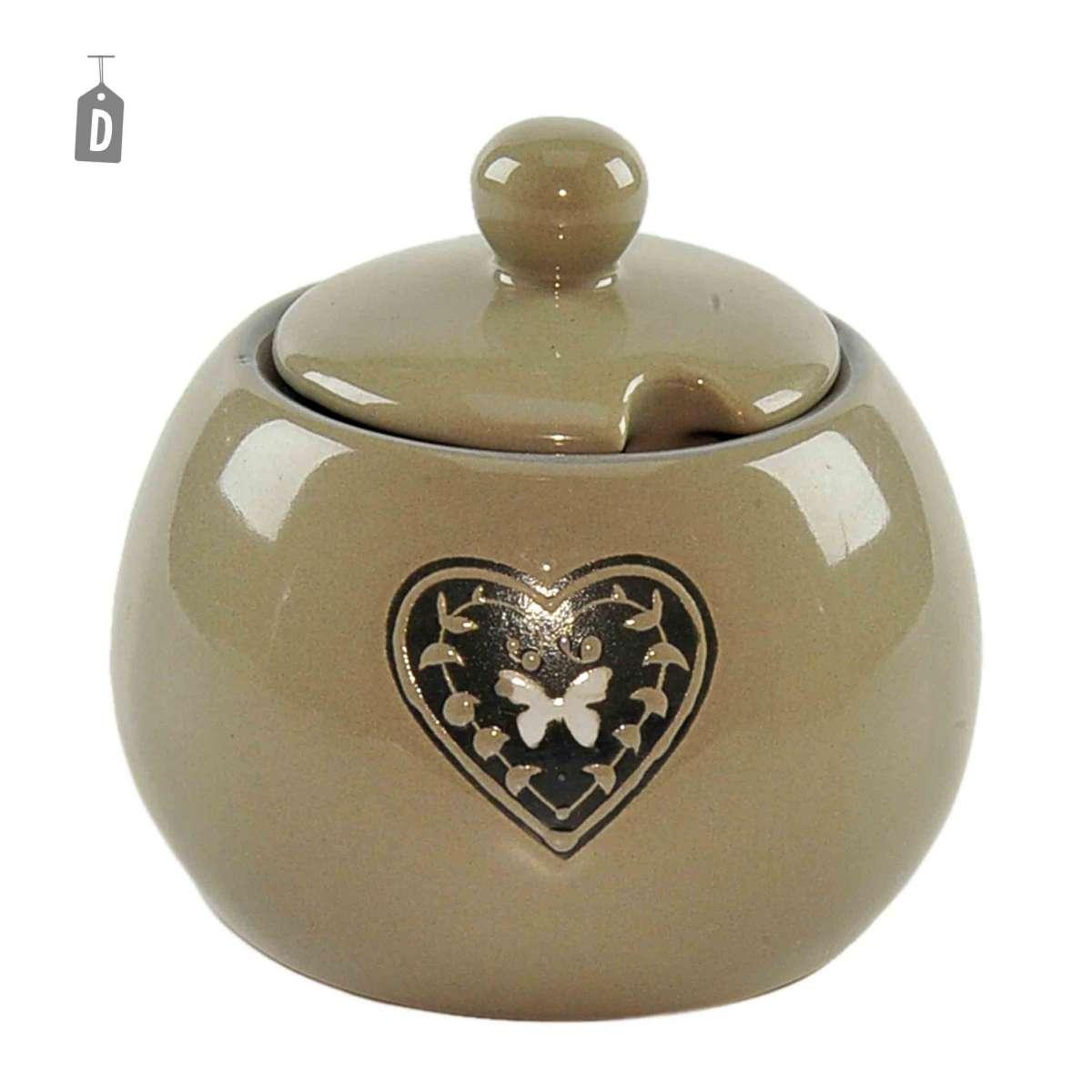 Zuccheriera Porcellana Cuore Disponibile 4 Colori | Gicos