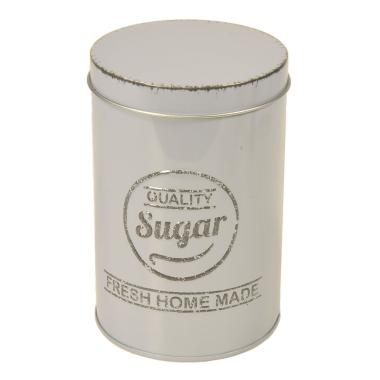 Barattolo Latta Sugar Grigio cm.8,4x13 | Gicos