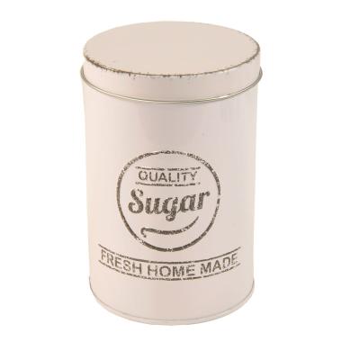 Barattolo Latta Sugar Bianco cm.8,4x13 | Gicos