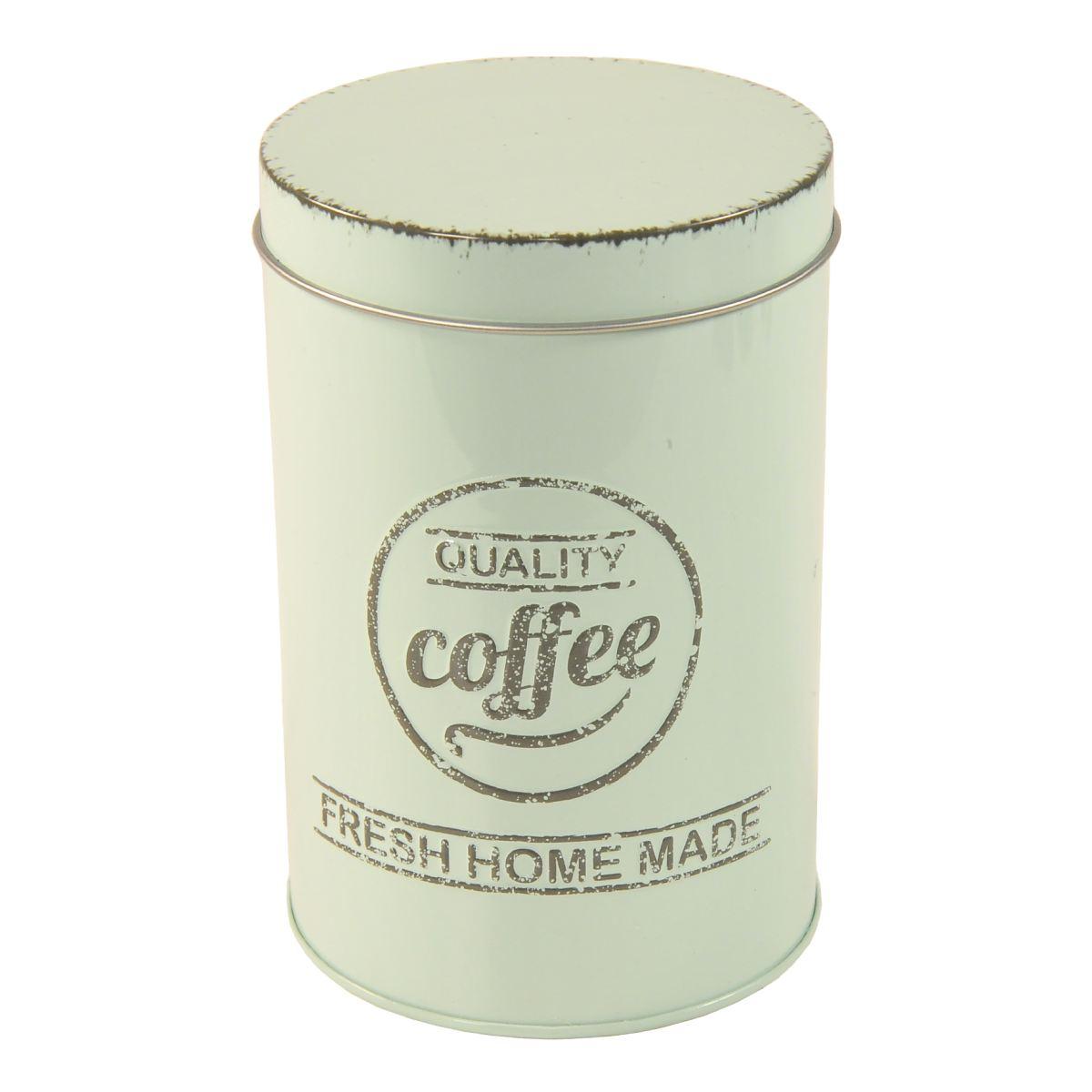 Barattolo Latta Coffee Verde Acqua cm.8,4x13 | Gicos