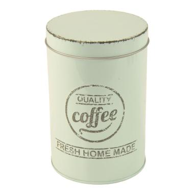Barattolo Latta Coffee Verde Acqua cm.8,4x13 | Gicos