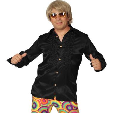 Camicia Nera Disco con Rouges |Orlob