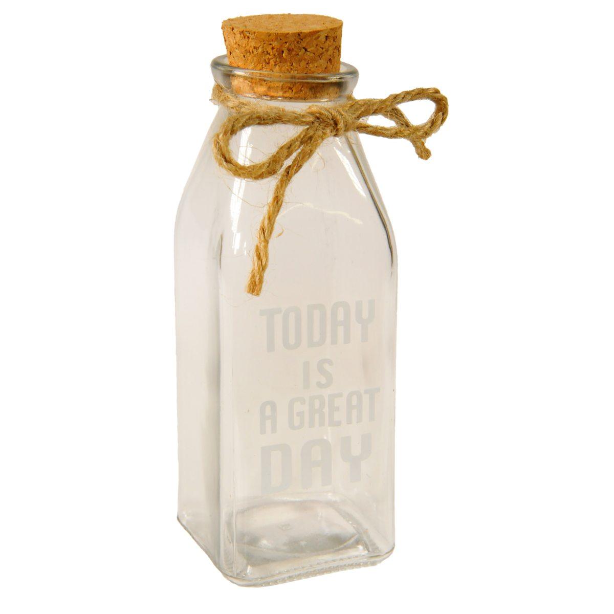 Bottiglia Vetro Lt.0,35 con Tappo Sughero | Gicos