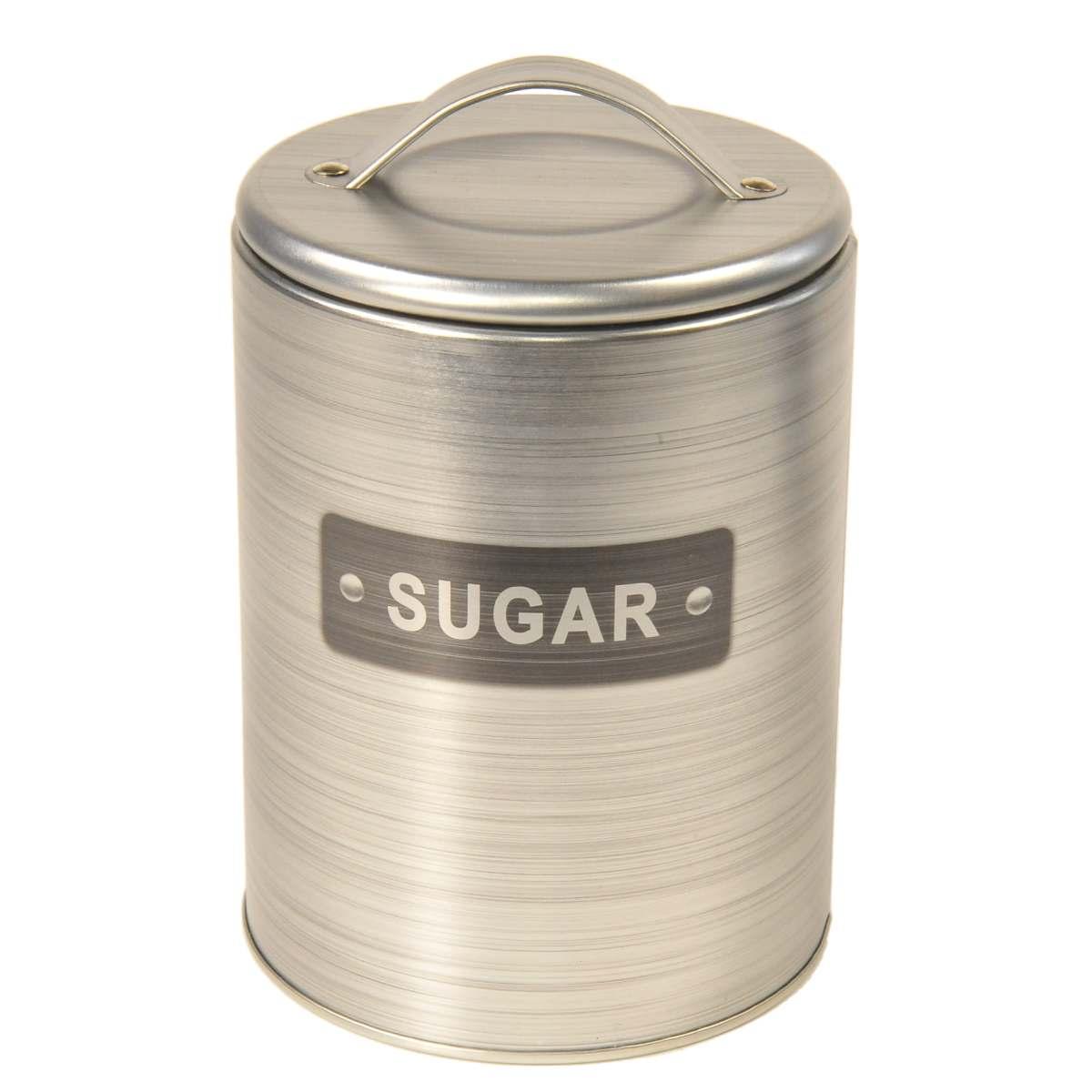 Barattolo Latta Zucchero Grigio cm.11 | Gicos