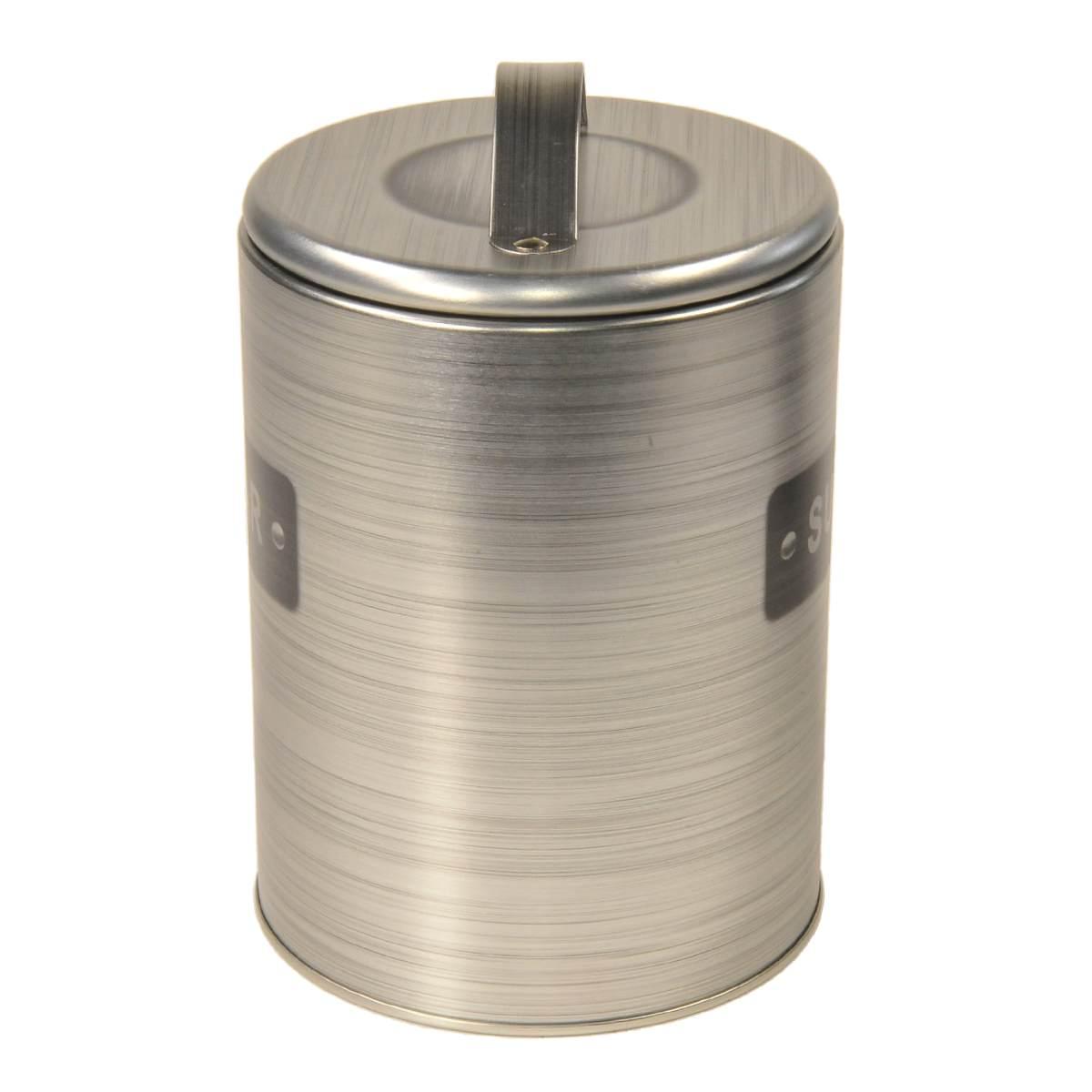 Barattolo Latta Zucchero Grigio cm.11 | Gicos