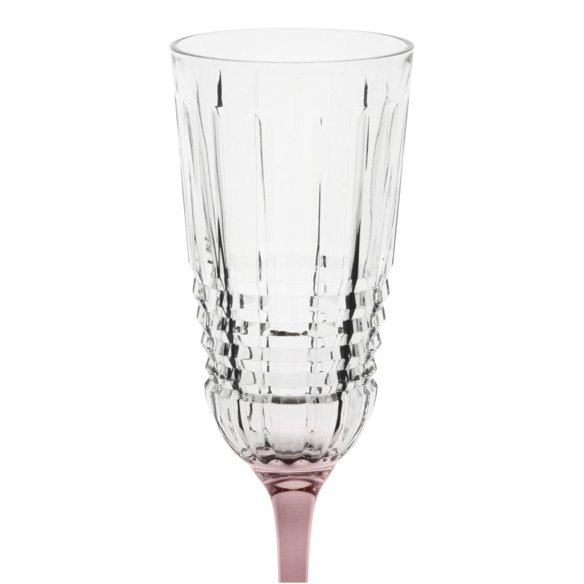 Bicchieri Vetro Set pz.6 Flute Incontro Color cl.22 | Cre.Art