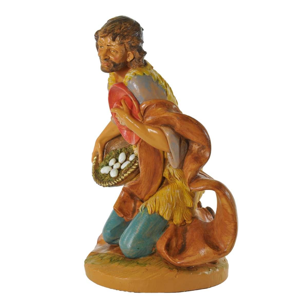Statua cm.30 Pastore Adorante in Ginocchio | Fontanini