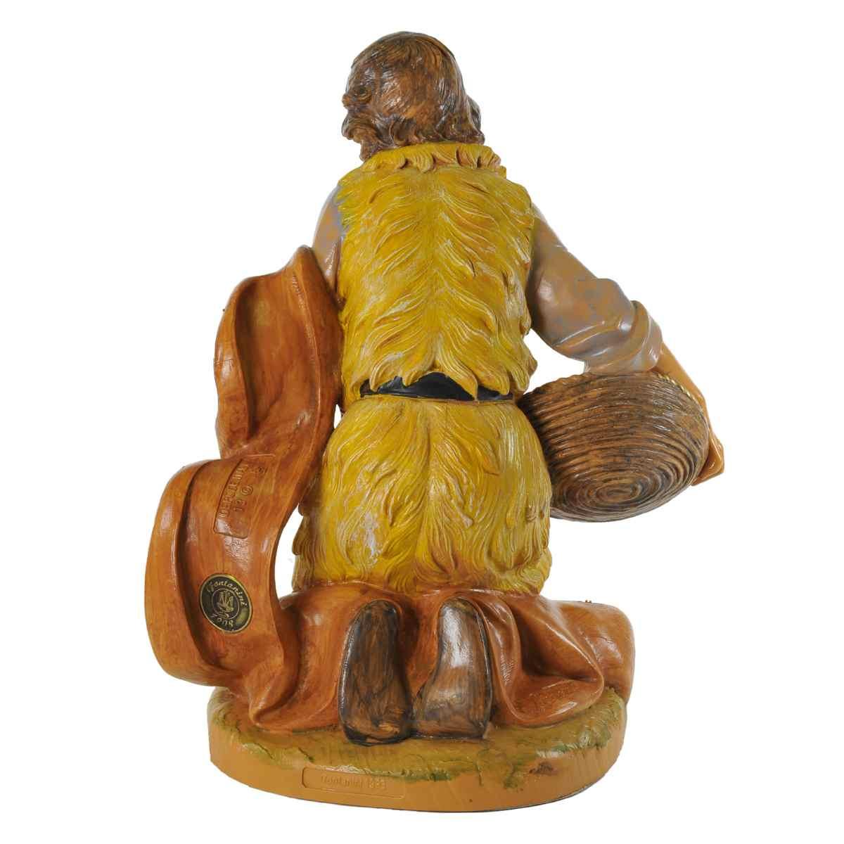 Statua cm.30 Pastore Adorante in Ginocchio | Fontanini