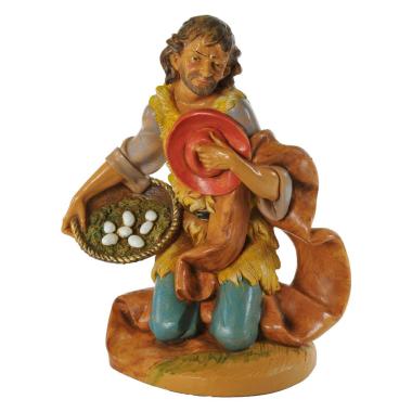 Statua cm.30 Pastore Adorante in Ginocchio | Fontanini