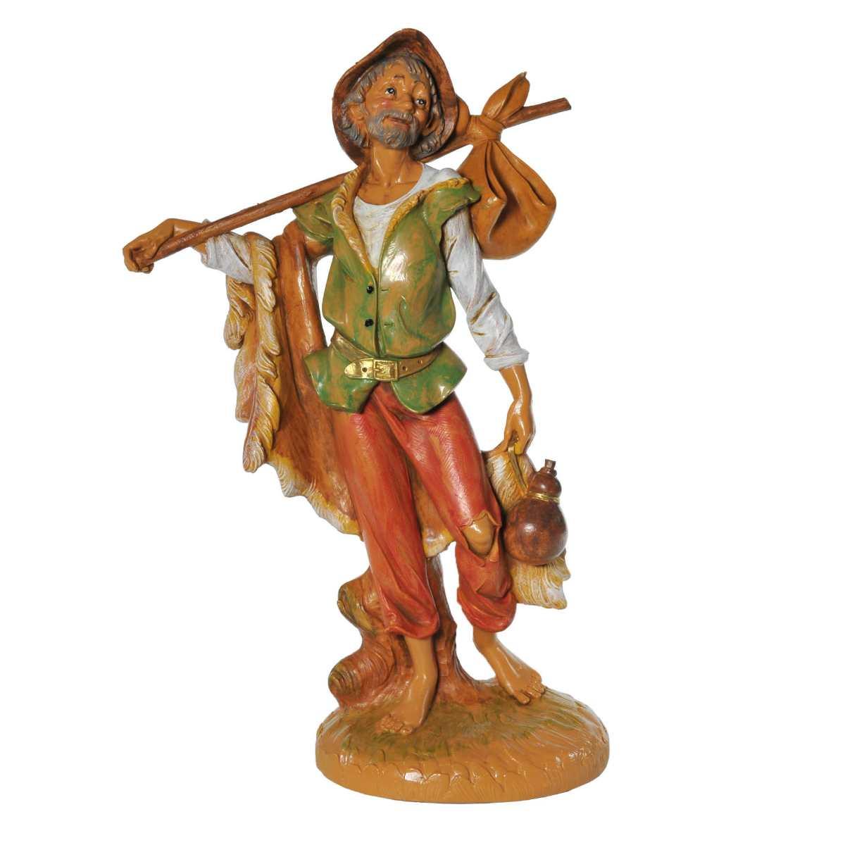 Statua cm.30 Pastore con Fardello | Fontanini