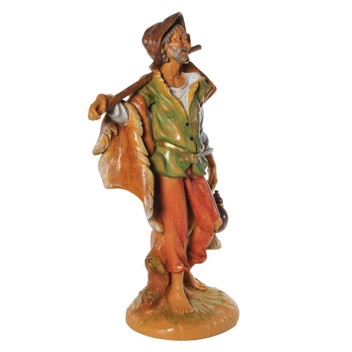 Statua cm.30 Pastore con Fardello | Fontanini