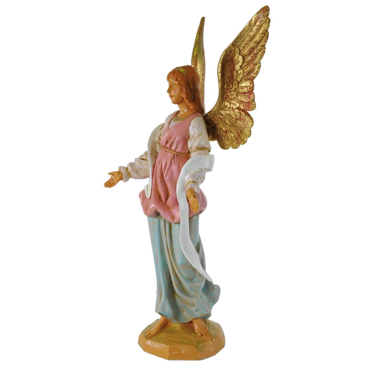 Statua presepe 30 cm angelo in piedi