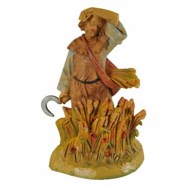 Statua cm.12 Pastore Contadino Judah con Falce e Grano | Fontanini