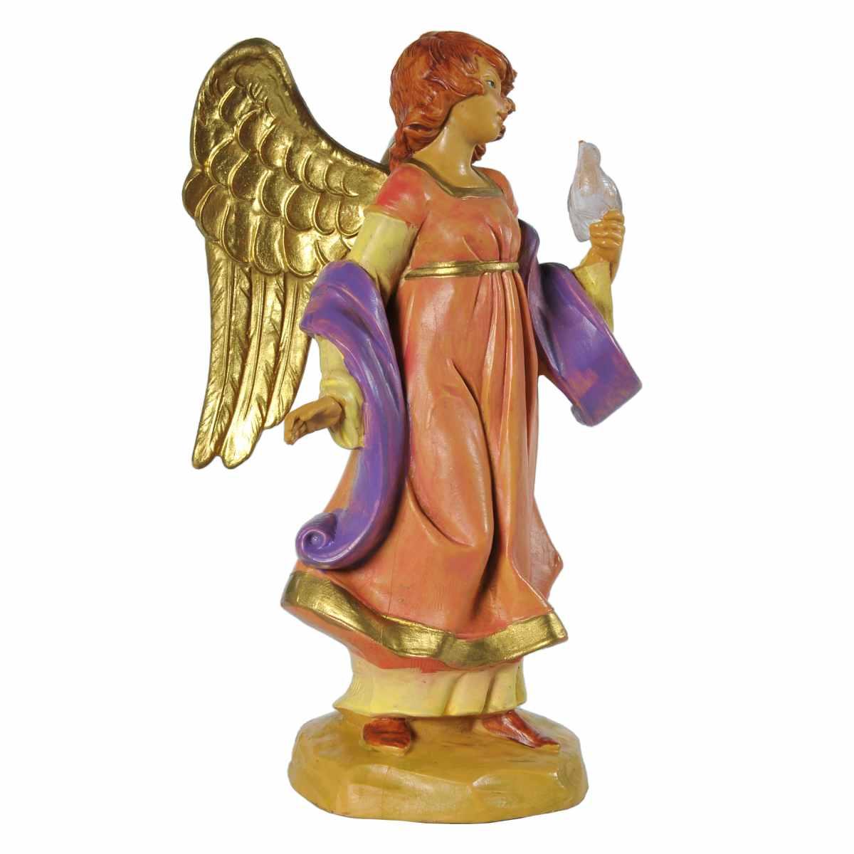Statua cm.12 Celeste Angelo con Colomba | Fontanini