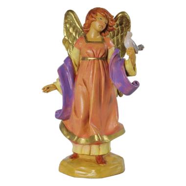 Statua cm.12 Celeste Angelo con Colomba | Fontanini