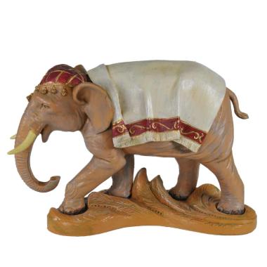 Statua presepe 19 cm elefante con base