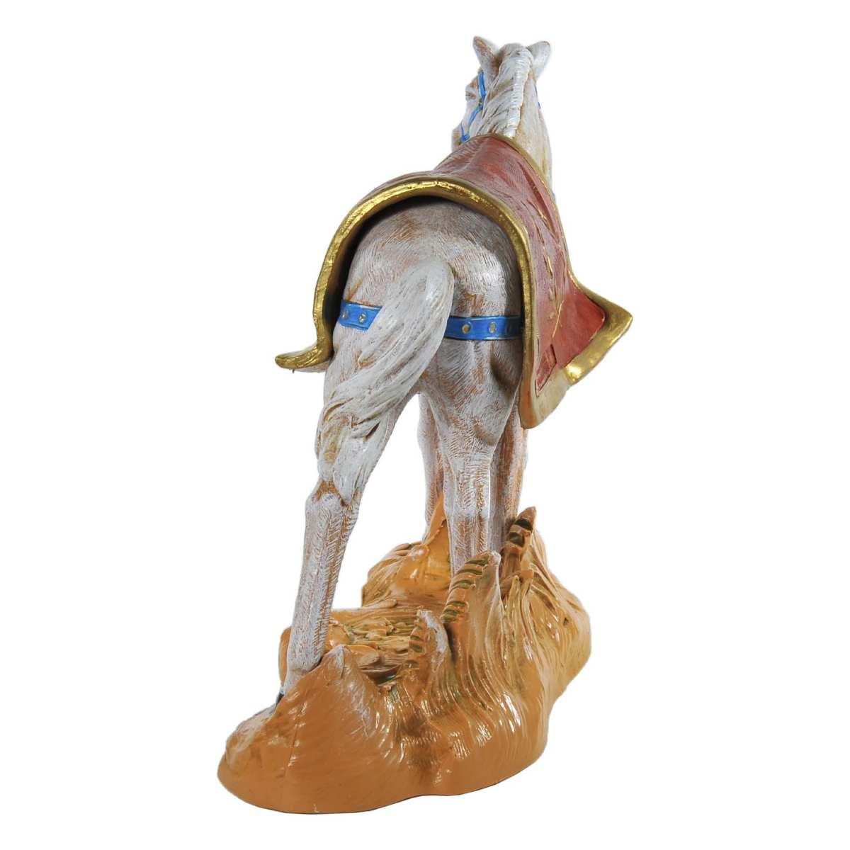 Statua cm.19 Cavallo Bianco con Base | Fontanini