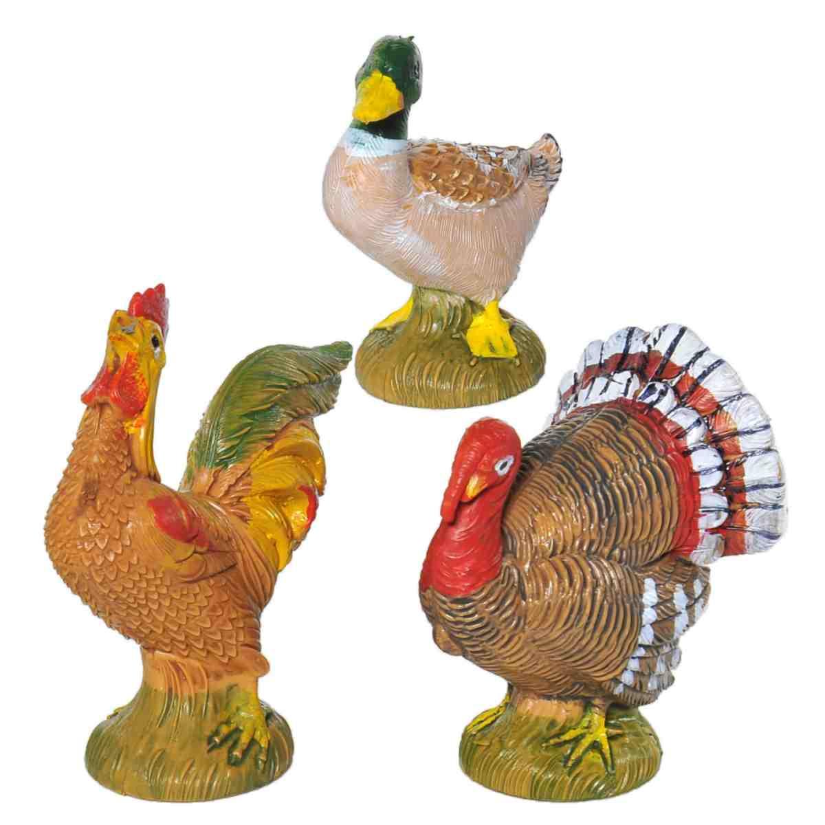 Animali Animali da Cortile Set pz.5 Rif/to cm.19 | Fontanini