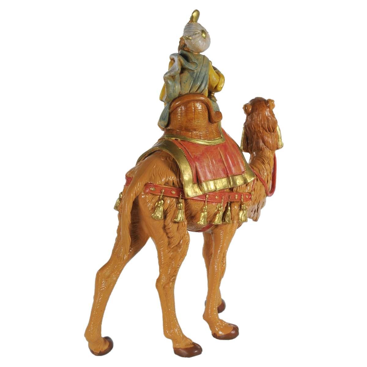 Statua cm.19 Re Magio con Cammello cm.19,5x6,5xH24,2 | Fontanini