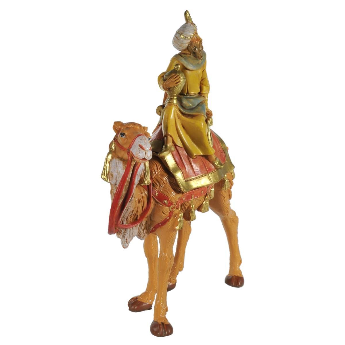 Statua cm.19 Re Magio con Cammello cm.19,5x6,5xH24,2 | Fontanini