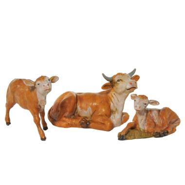 Statua cm.12 Famiglia di Bovini Set pz.3 | Fontanini