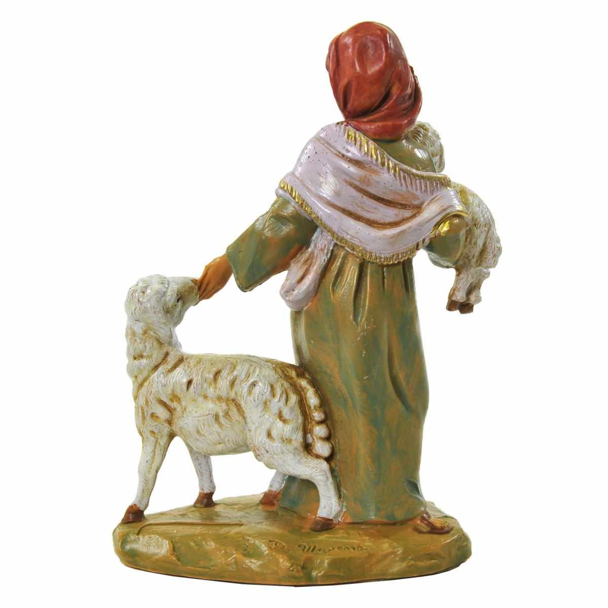 Statua cm.12 Pastorella Rhoda con Pecore | Fontanini