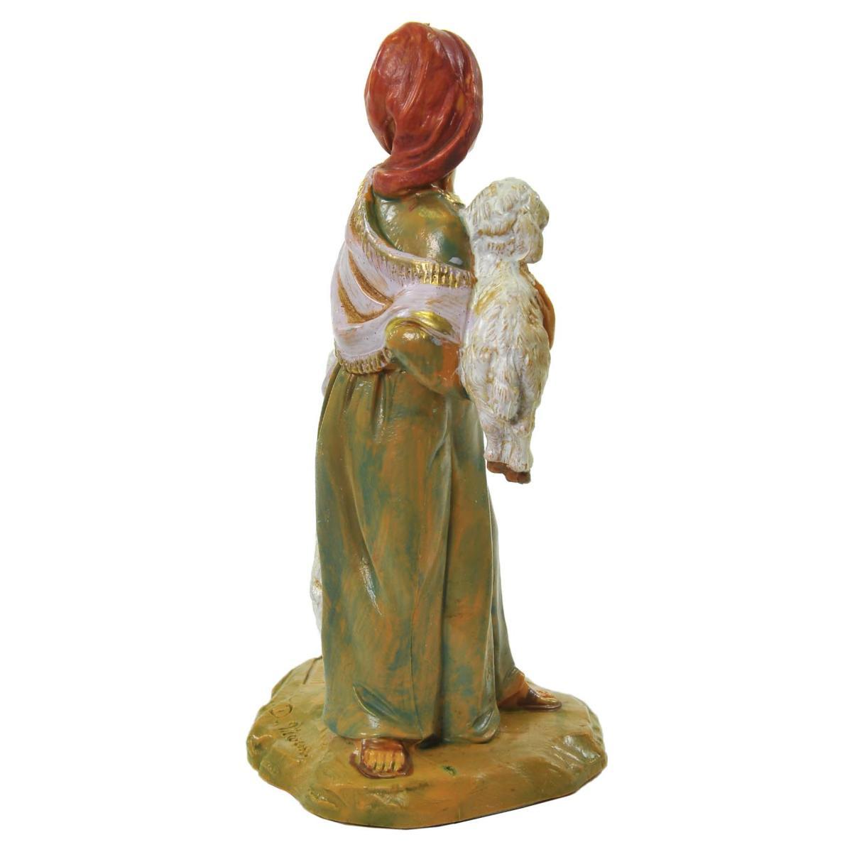 Statua cm.12 Pastorella Rhoda con Pecore | Fontanini
