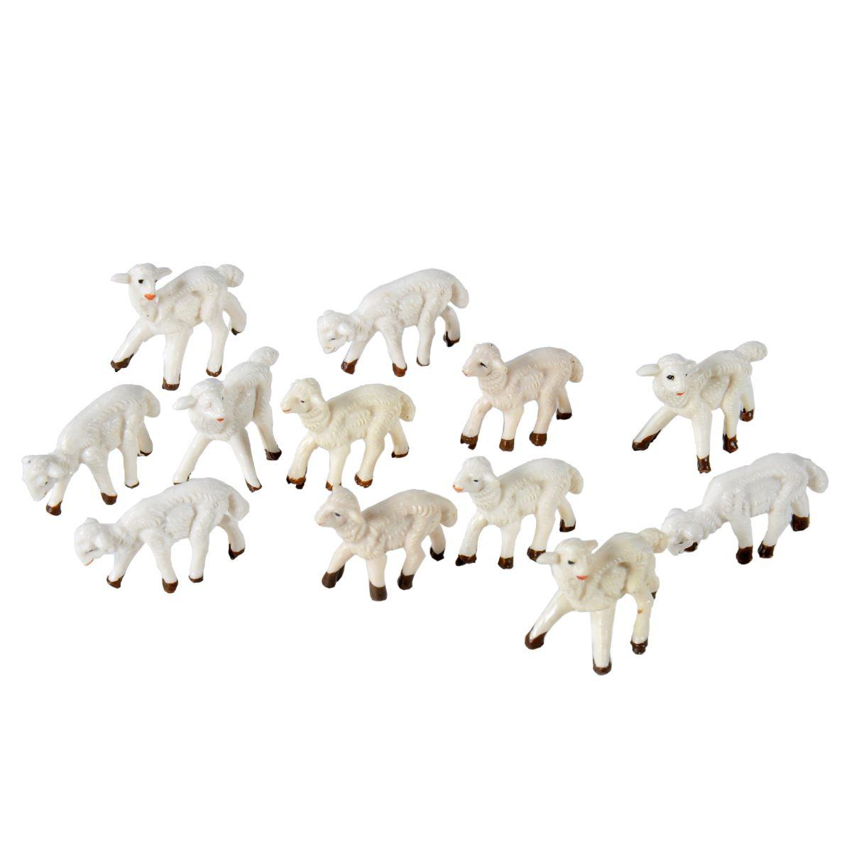 Statua cm.4 Pecore Assortite Set pz.12 | Fontanini