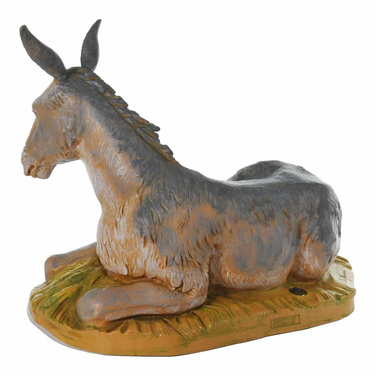 Statua cm.45 Asino Sdraiato | Fontanini