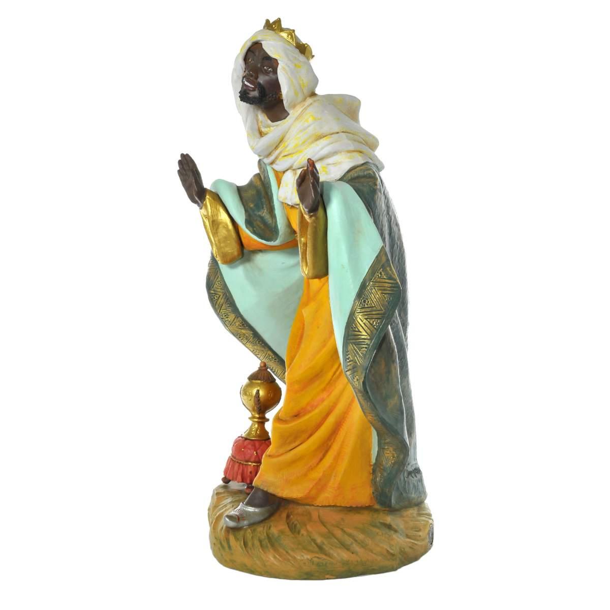 Statua cm.45 Re Magio Baldassarre Inchinato cm.29x23xH47 | Fontanini