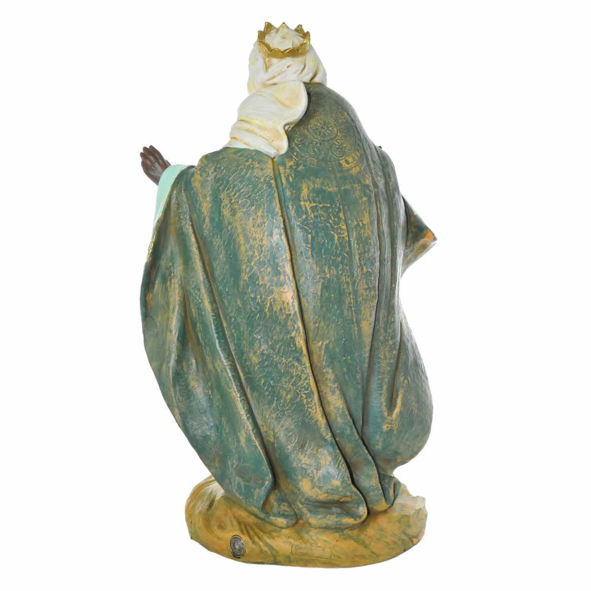 Statua cm.45 Re Magio Baldassarre Inchinato cm.29x23xH47 | Fontanini