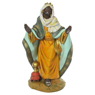Statua cm.45 Re Magio Baldassarre Inchinato cm.29x23xH47 | Fontanini