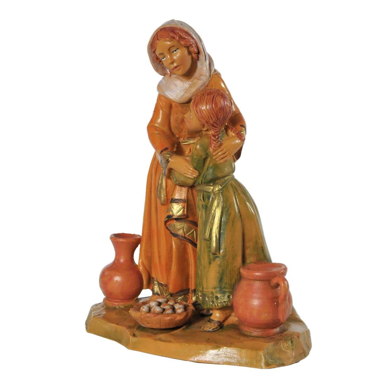 Statua cm.12 Darah e Grace Madre e Figlia | Fontanini