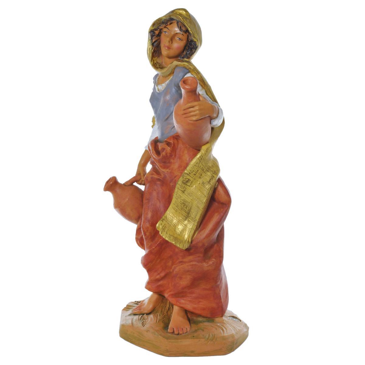 Statua cm.45 Pastorella con 2 Anfore | Fontanini
