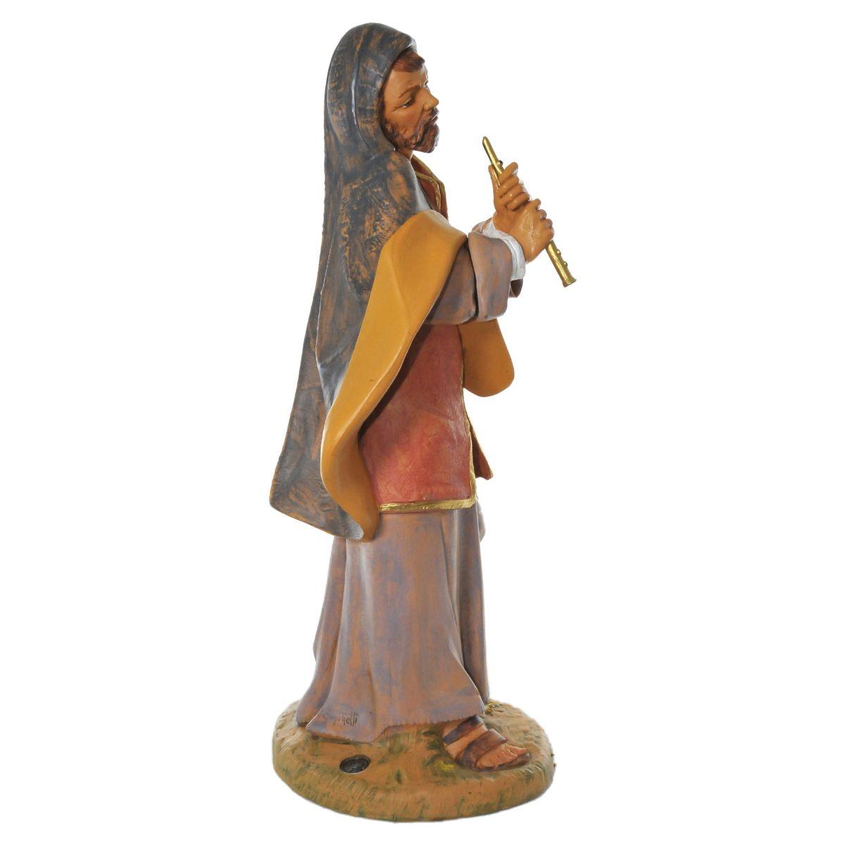 Statua cm.45 Pastore con Piffero e Casacca | Fontanini