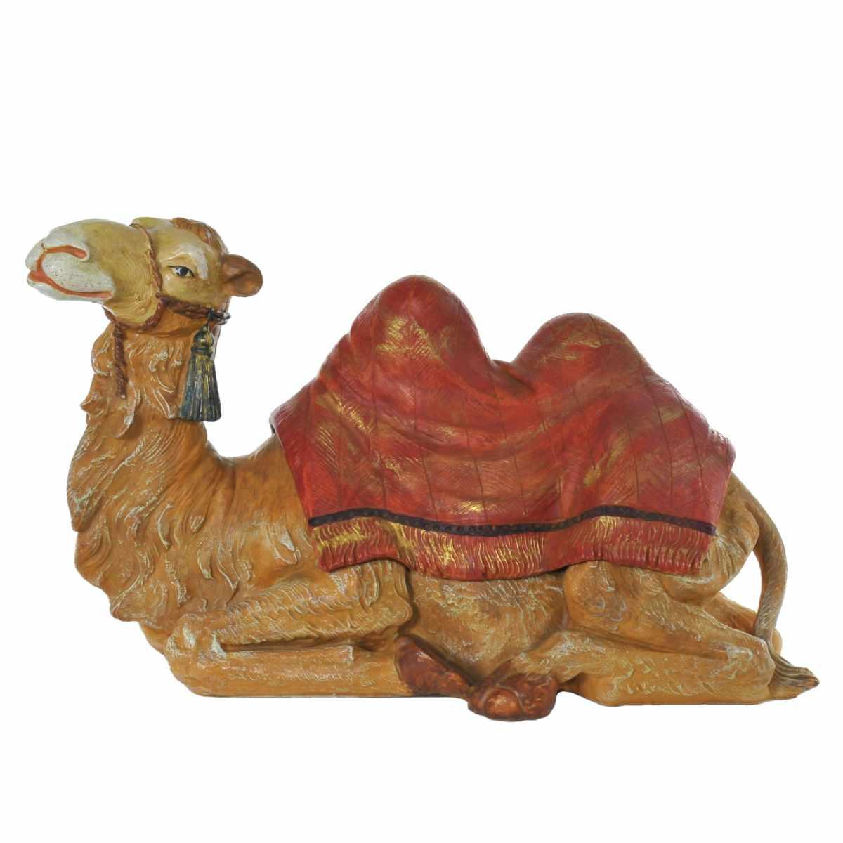 Statua cm.45 Cammello Seduto con Coperta | Fontanini