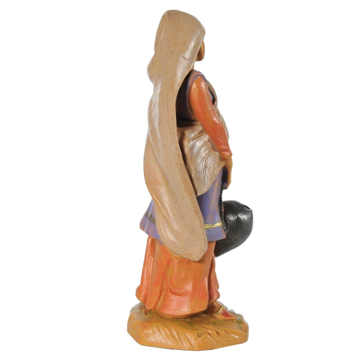 Statua presepe 12 cm naamah donna con velo e anfora