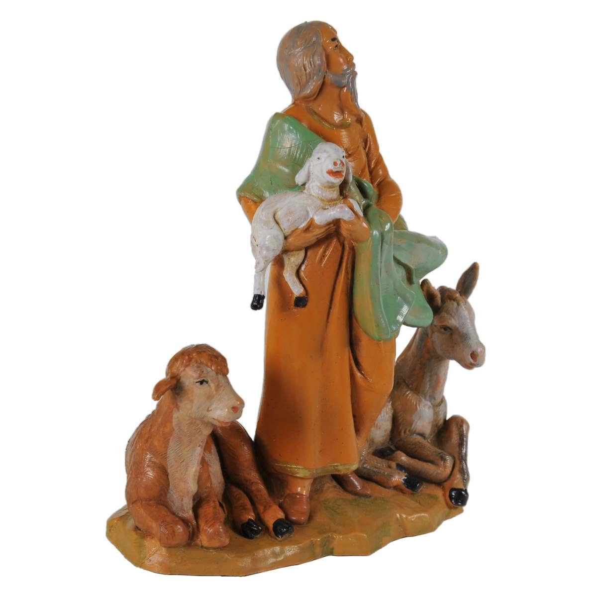 Statua cm.12 Nathaniel Pastore Anziano con | Fontanini