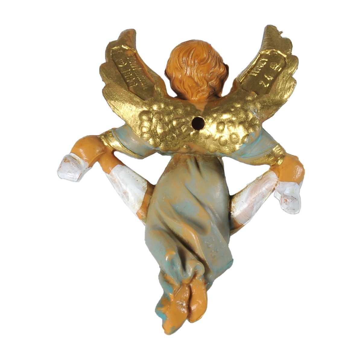 Statua Angelo con Abito Verde da Appendere cm.4,5x0,9xH6,5 |Fontanini