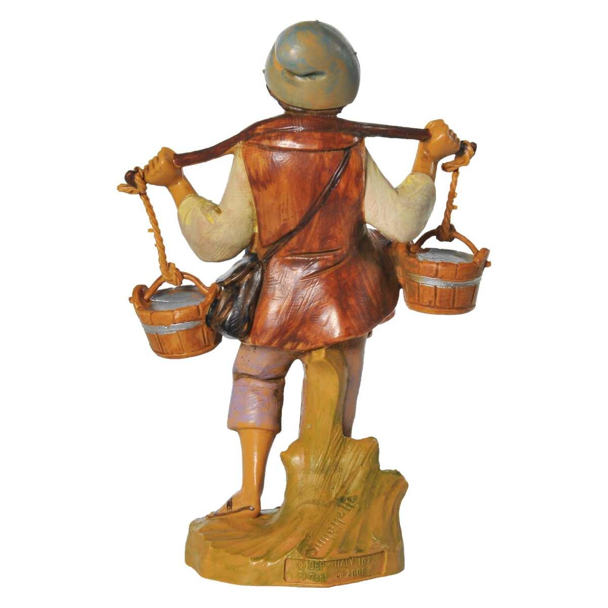 Statua cm.12 Pastore Acquaiolo con Secchi | Fontanini