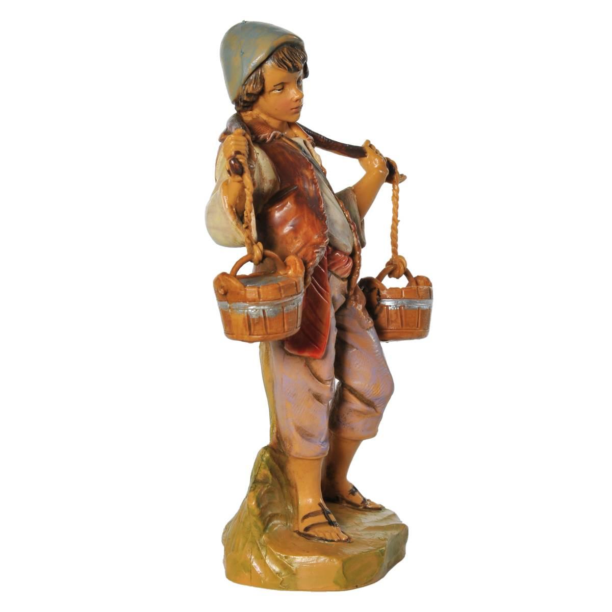 Statua cm.12 Pastore Acquaiolo con Secchi | Fontanini